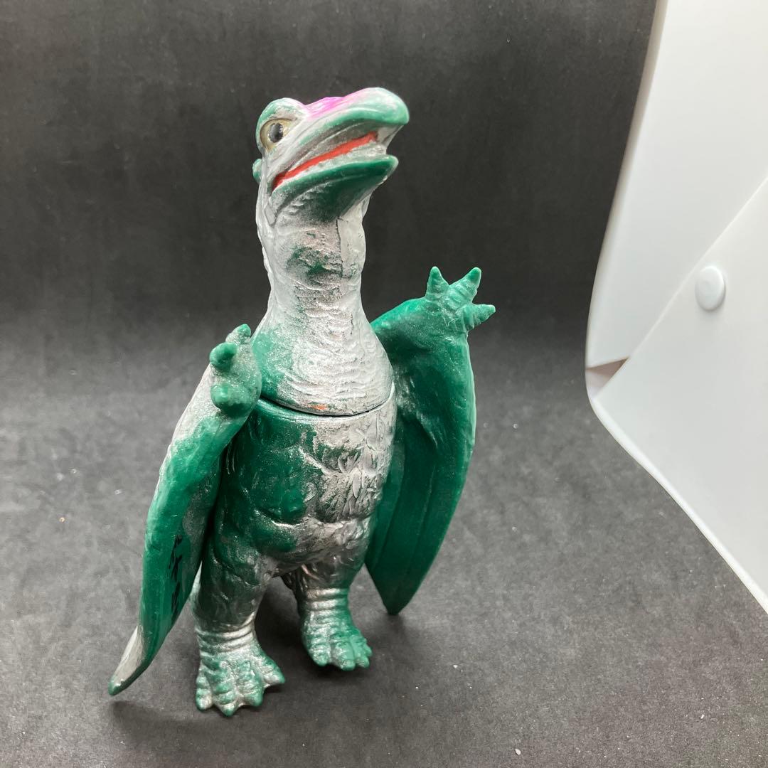 昭和レトロ 三浦トーイ ソフビ プテラノドン (ラードン) パチ怪獣 恐竜 翼竜