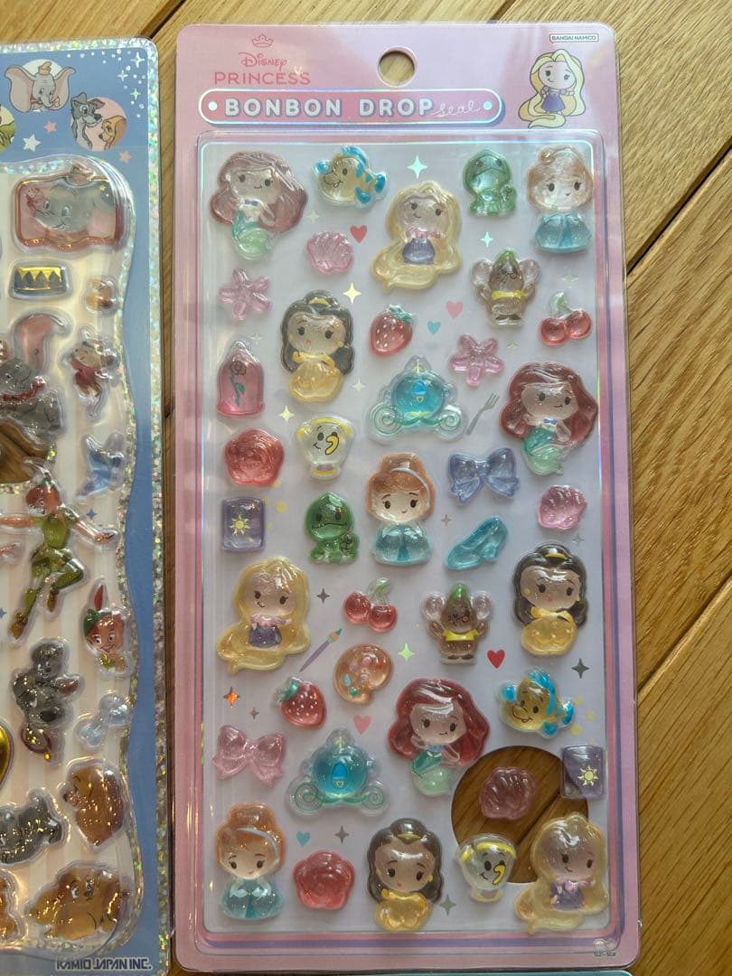 正規品★ディズニーボンボンドロップシール　プチドロップステッカー　4点セット