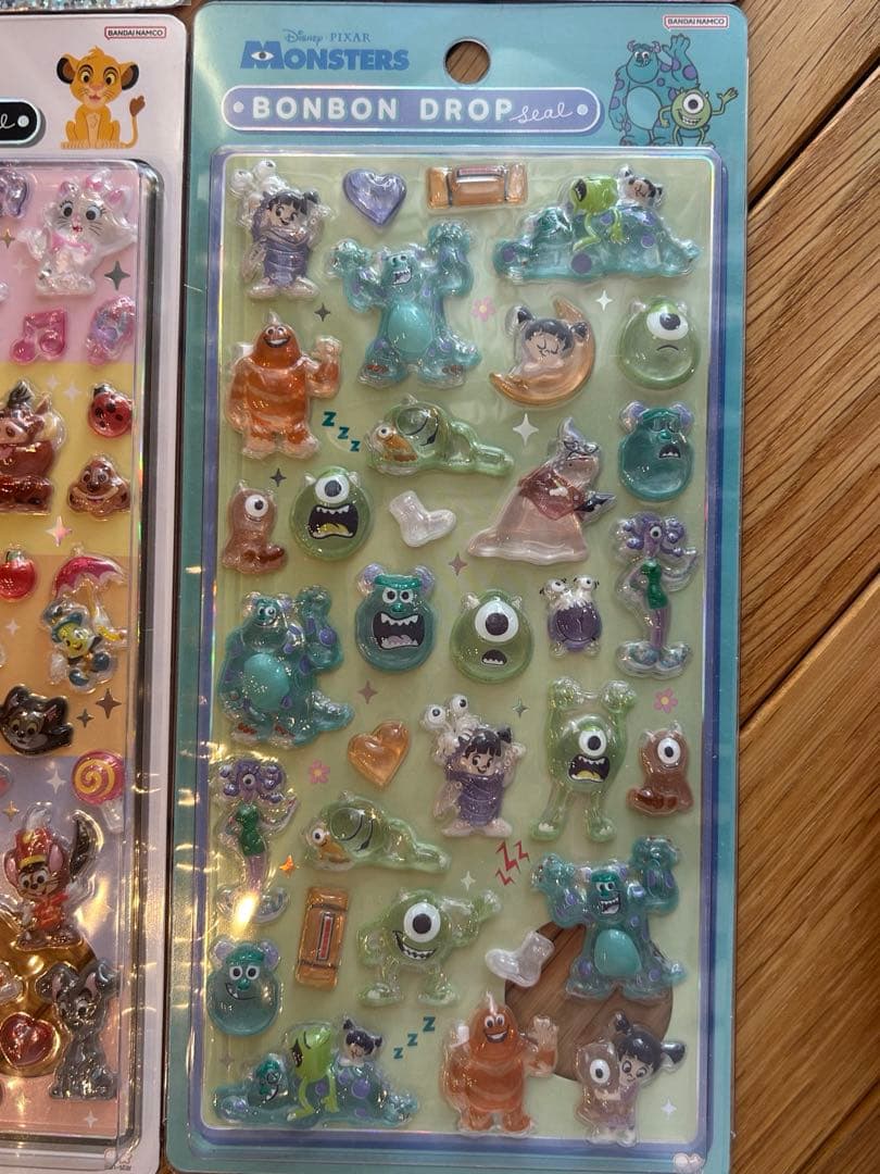 正規品★ディズニーボンボンドロップシール　プチドロップステッカー　4点セット