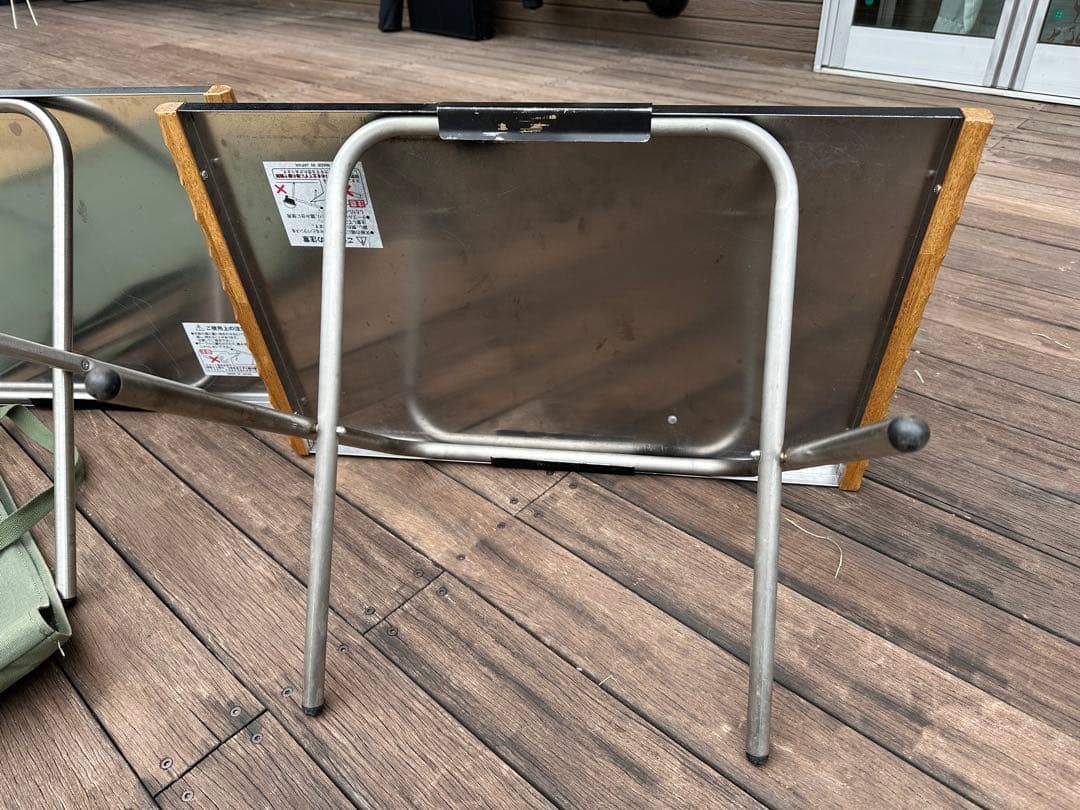 焚き火テーブル ユニフレーム ラージ 2枚セット ケース付き カスタム済み