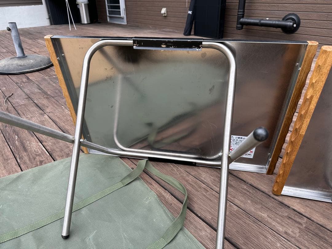 焚き火テーブル ユニフレーム ラージ 2枚セット ケース付き カスタム済み