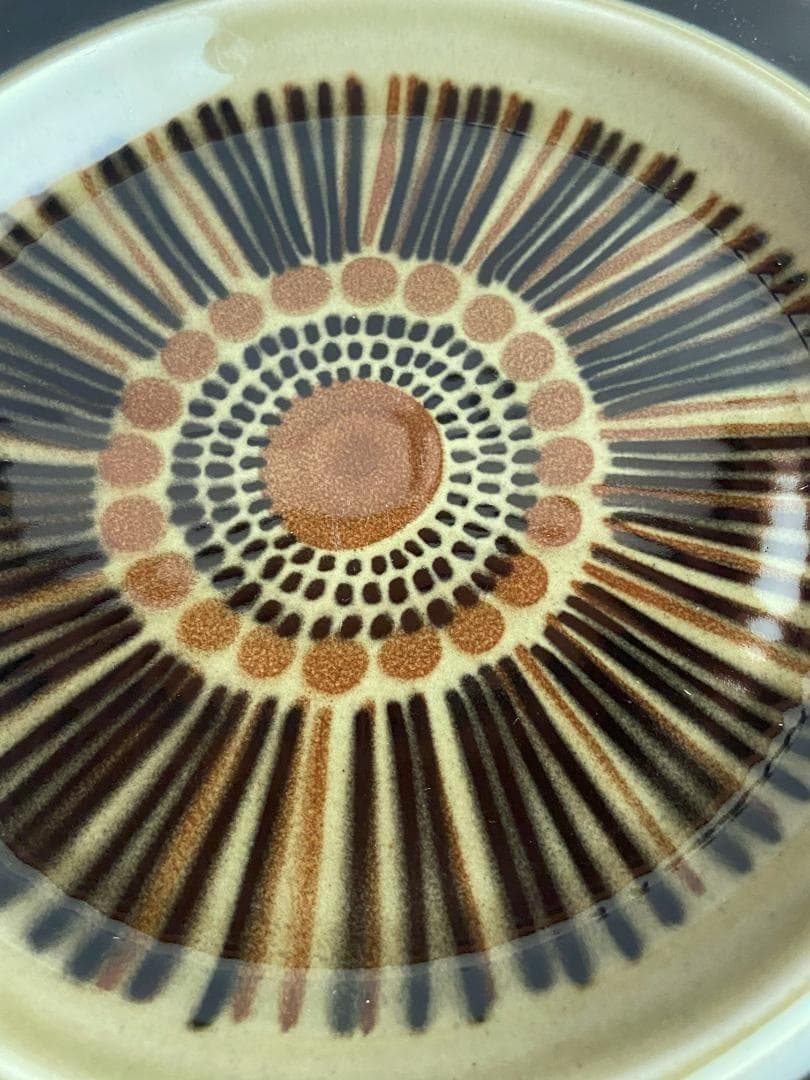 ARABIA コスモス KOSMOS Φ25 ディナープレート 緑系 1枚 B