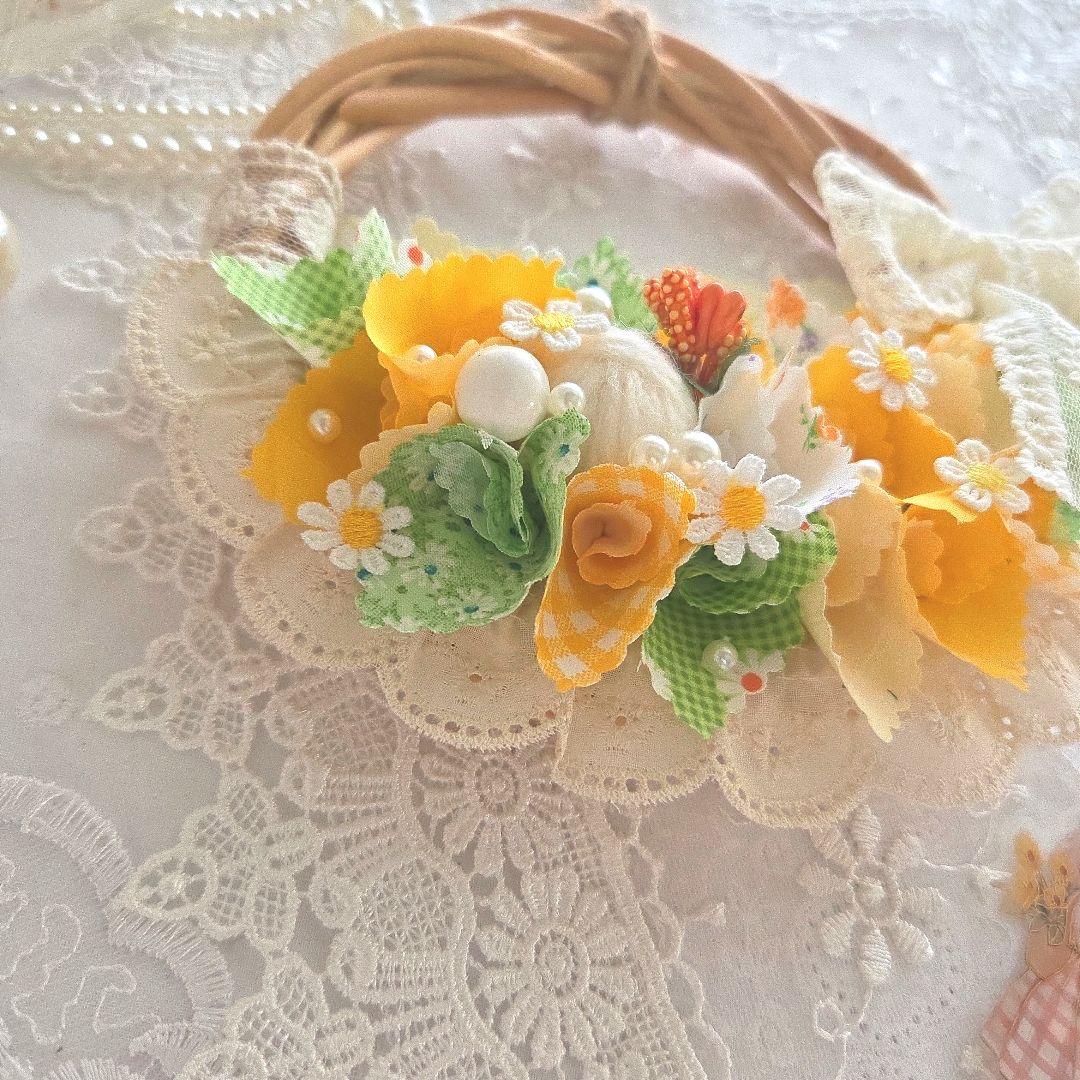 専用　感謝品　布リース*紫陽花パレット*