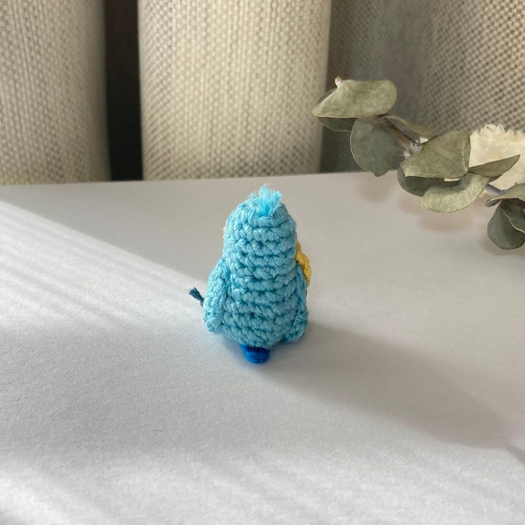 りっちゃん様　ハシビロコウ　あみぐるみ　ひまわり　水色