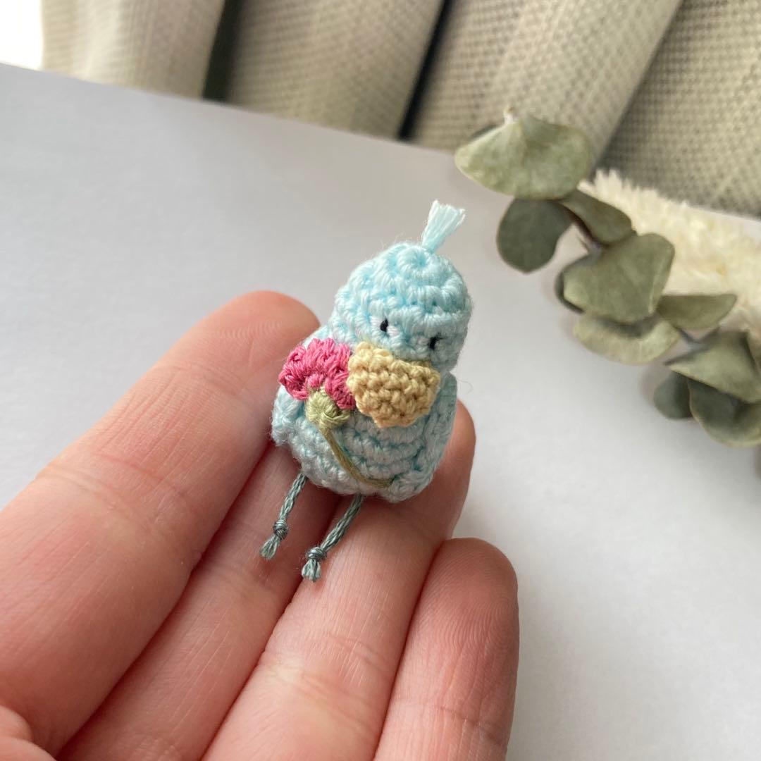 りっちゃん様　ハシビロコウ　あみぐるみ　ひまわり　水色