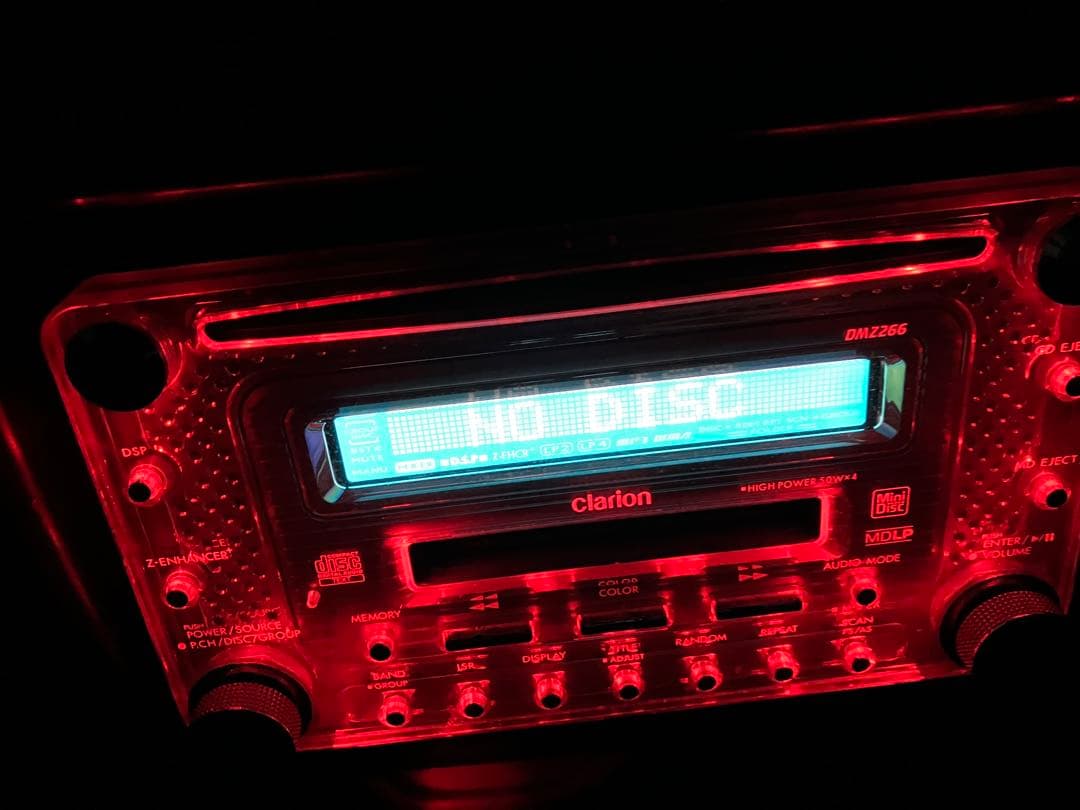 希少　クラリオン 2DIN CD/MD DMZ266 カーオーディオ