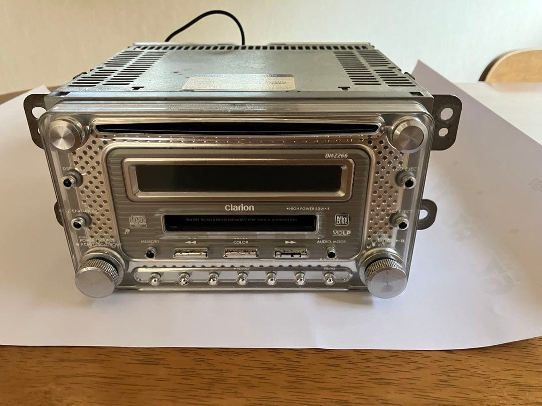 希少　クラリオン 2DIN CD/MD DMZ266 カーオーディオ