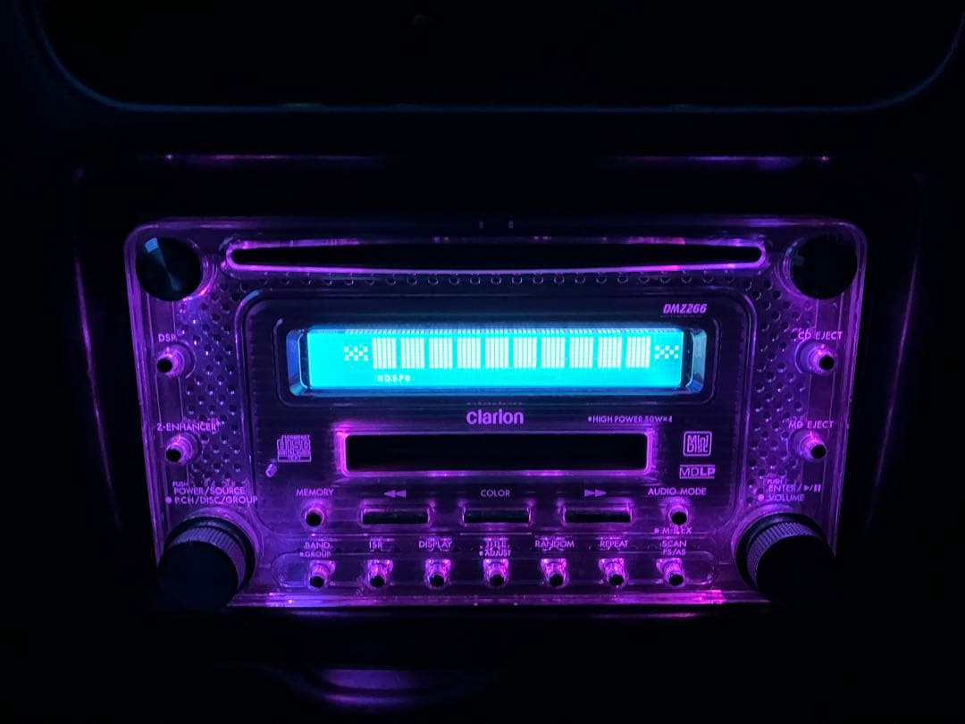 希少　クラリオン 2DIN CD/MD DMZ266 カーオーディオ