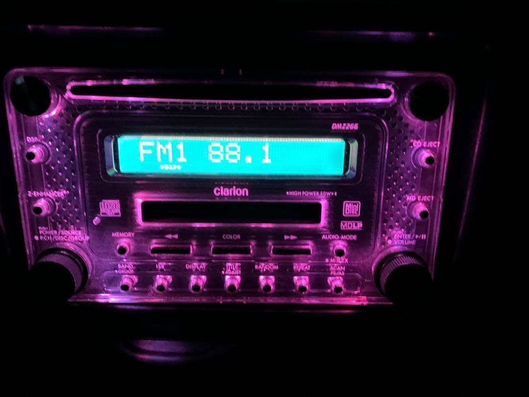 希少　クラリオン 2DIN CD/MD DMZ266 カーオーディオ