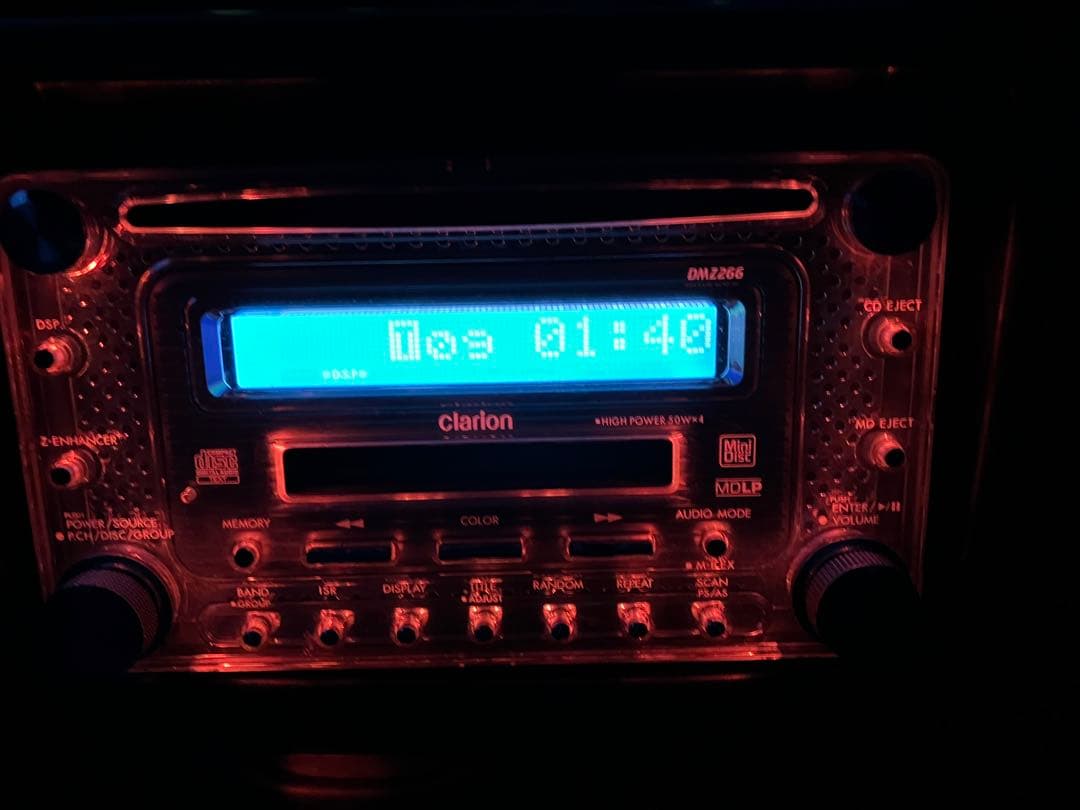 希少　クラリオン 2DIN CD/MD DMZ266 カーオーディオ