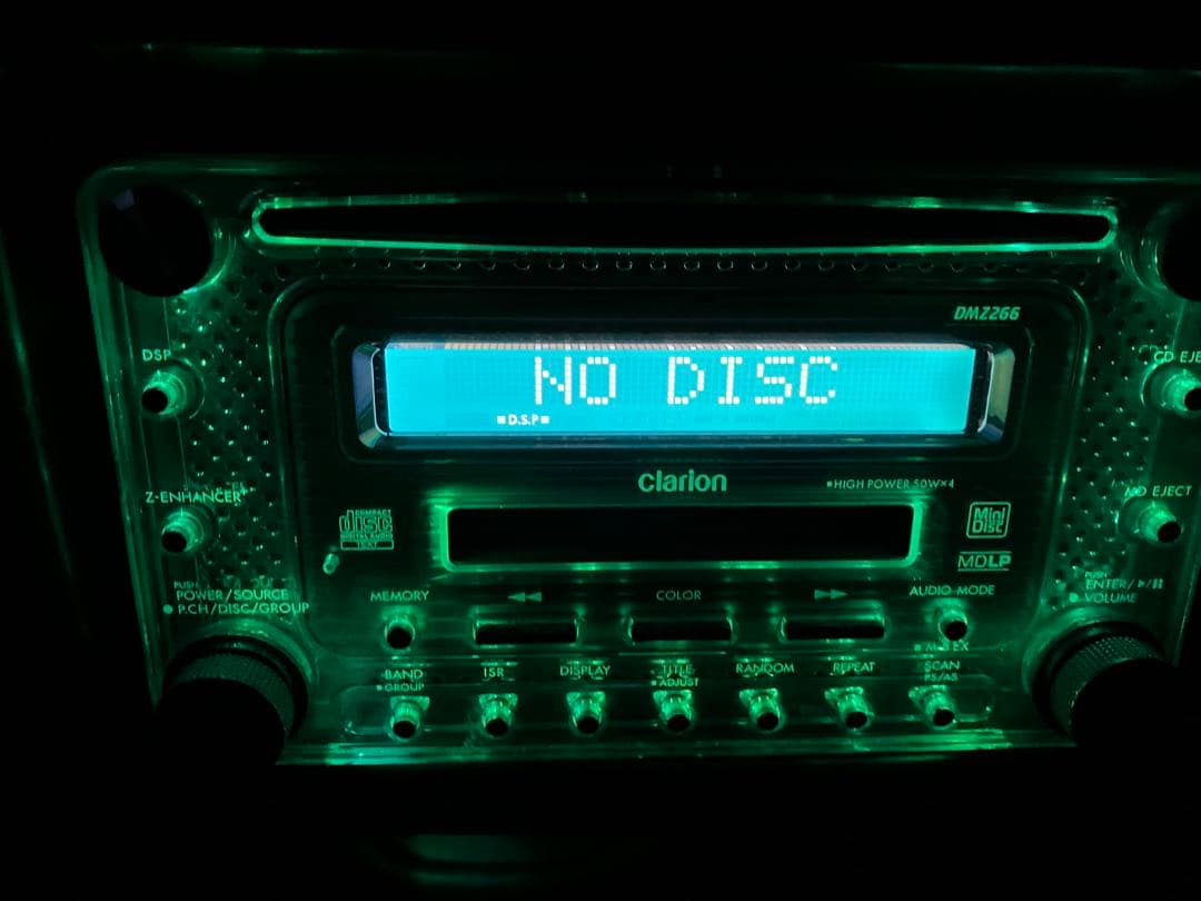 希少　クラリオン 2DIN CD/MD DMZ266 カーオーディオ