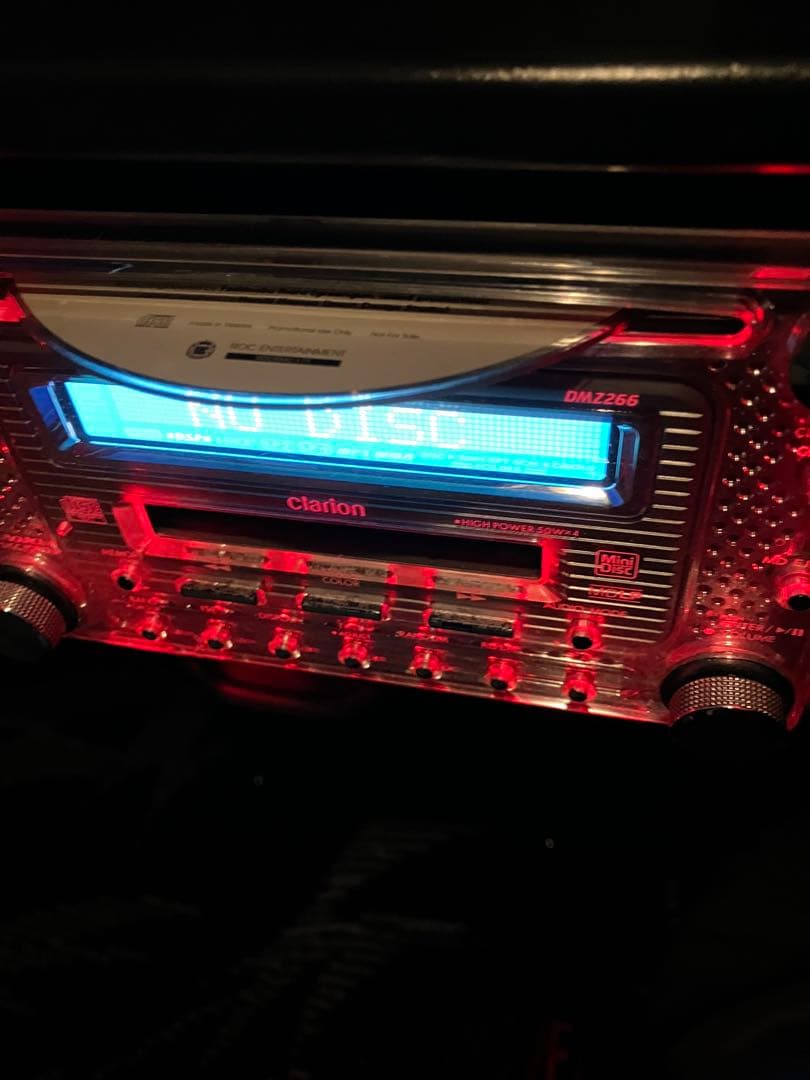 希少　クラリオン 2DIN CD/MD DMZ266 カーオーディオ