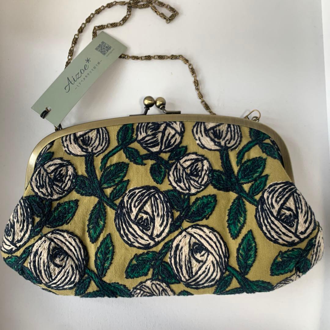 ミナペルホネン　 Aizoe*さん　ハンドメイド　親子がま口　お財布バッグ