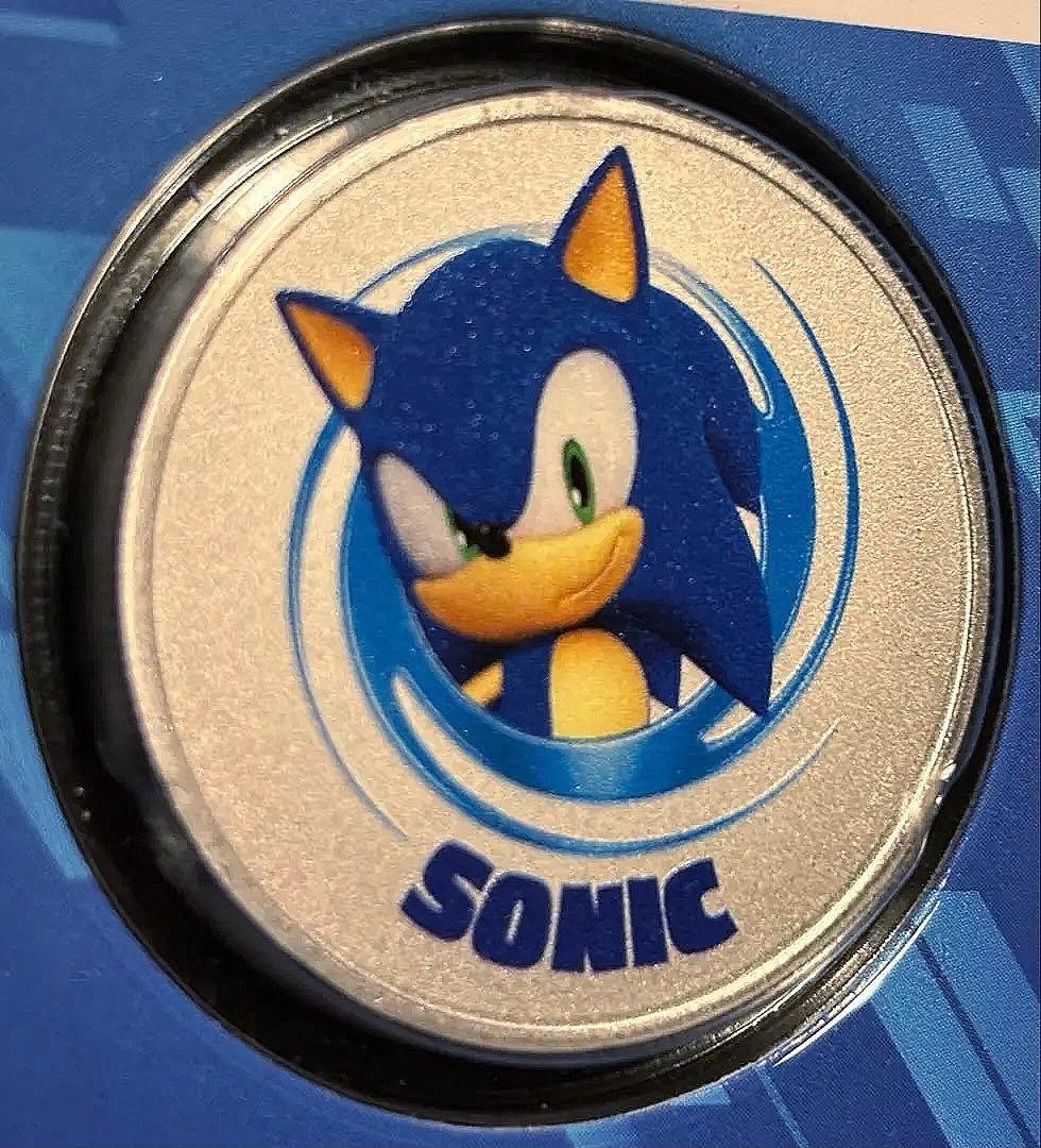 【1オンス銀貨】ソニック・ザ・ヘッジホッグ カラー銀貨 純銀 .999 SEGA