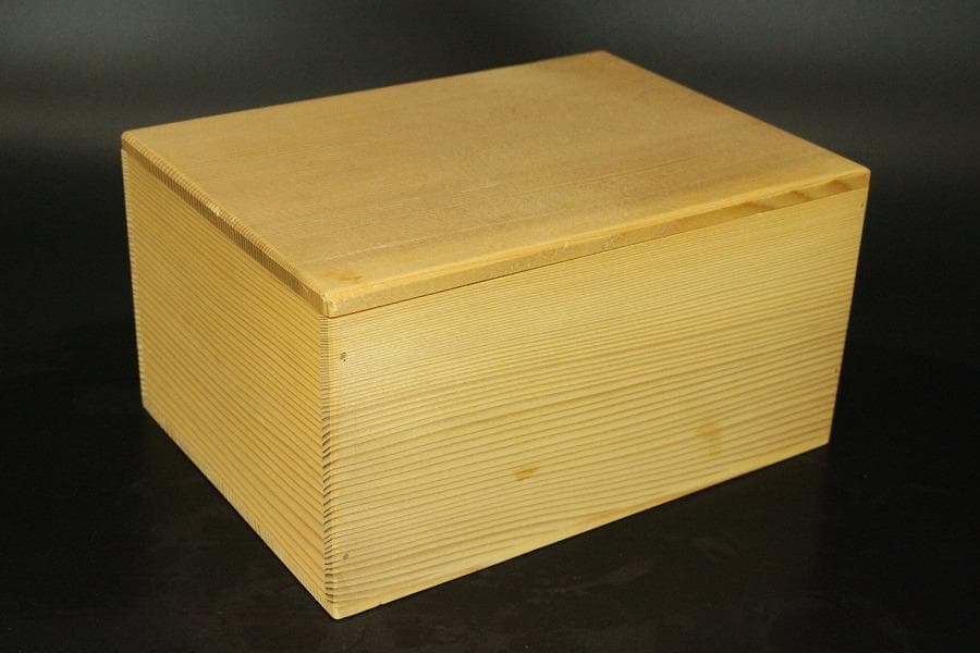 呉洲面取汲出 茶碗 六客 河井透 木箱付(メ1276)