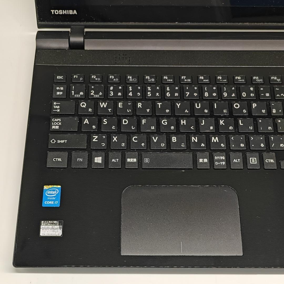 【東芝】T75 高性能i7 SSD256GB 16GB ブラック ノートPC