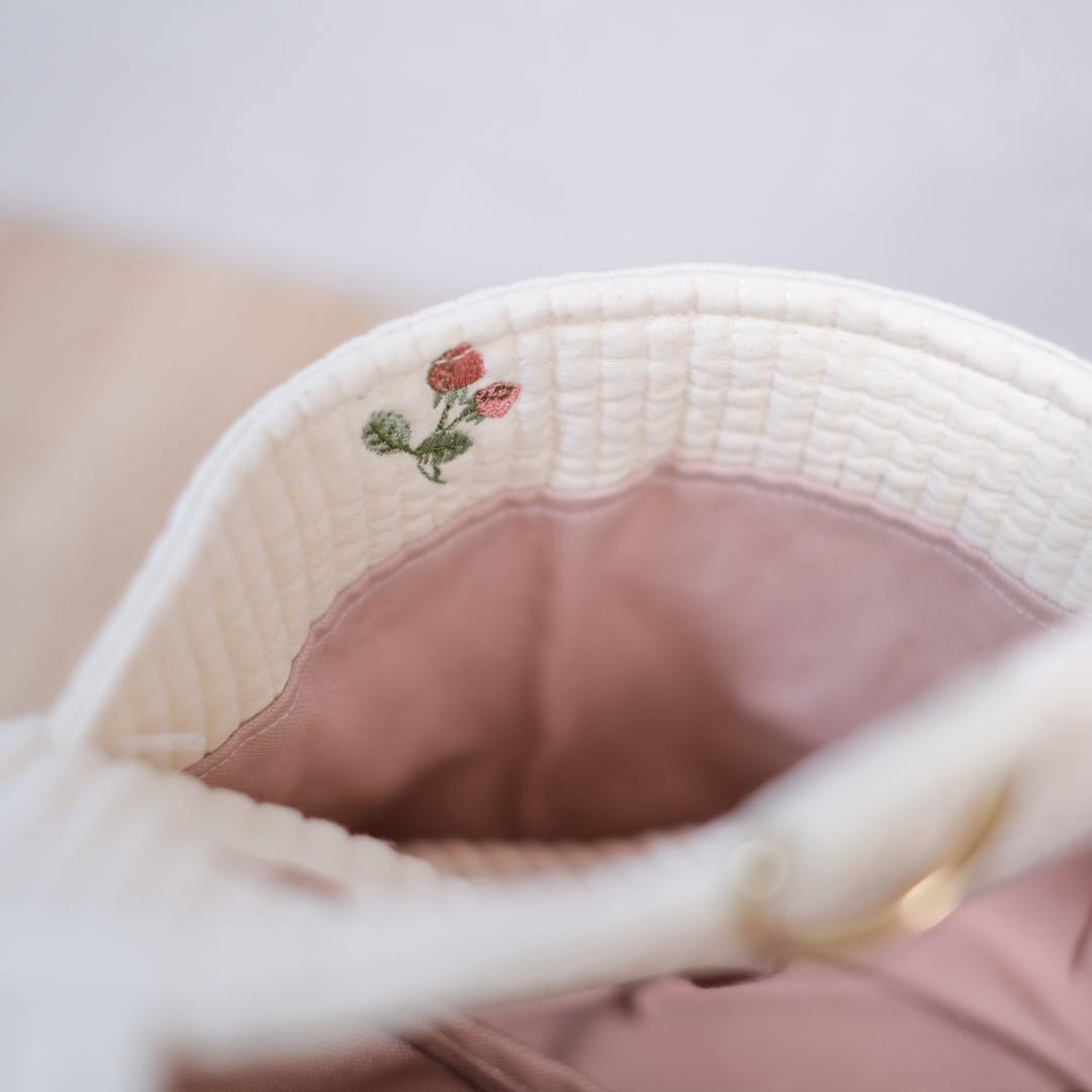 ラウンドヌビトートバッグMサイズ(いちご)