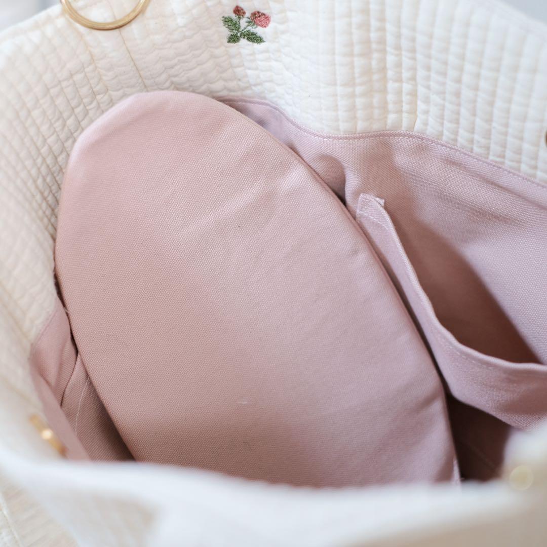 ラウンドヌビトートバッグMサイズ(いちご)