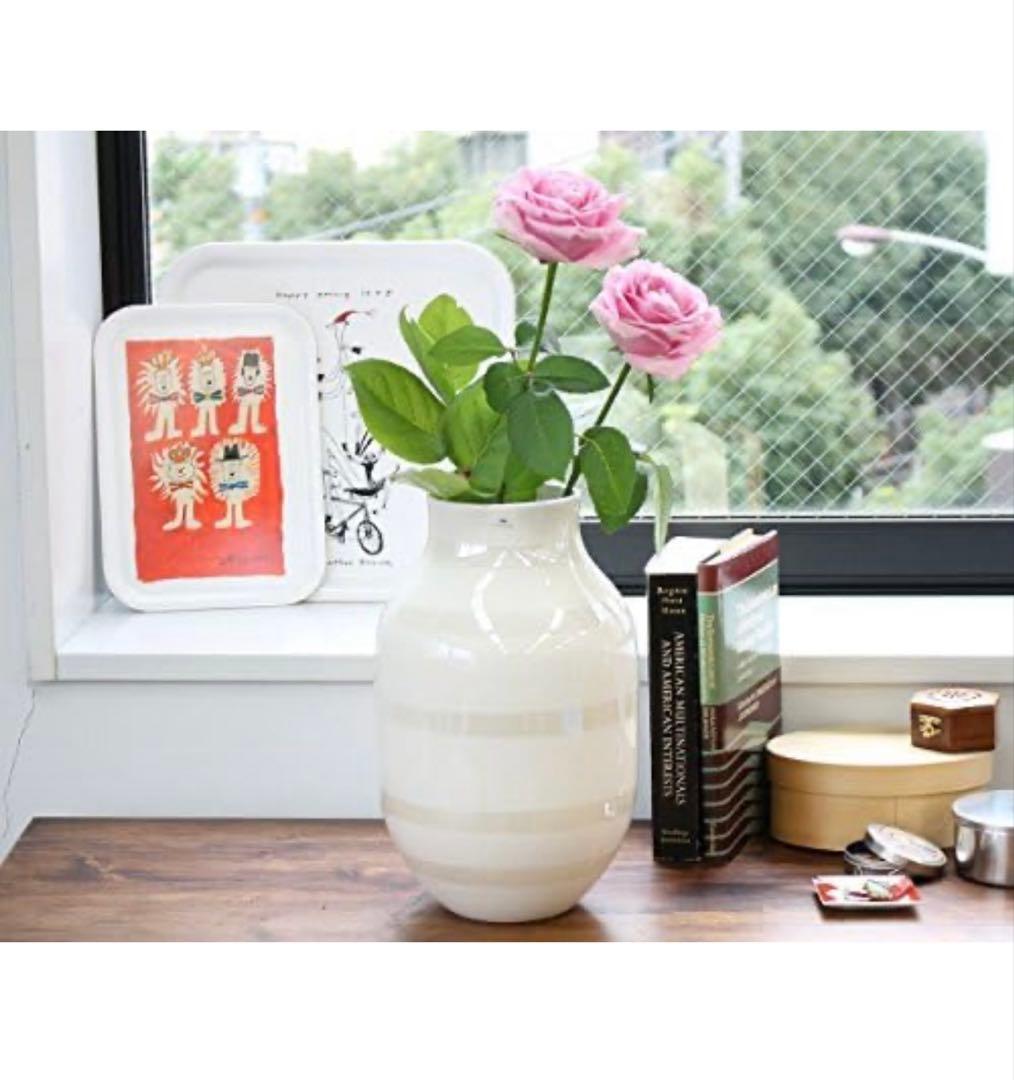 ※Mさん専用Kähler OMAGGIO ホワイト ストライプ花瓶