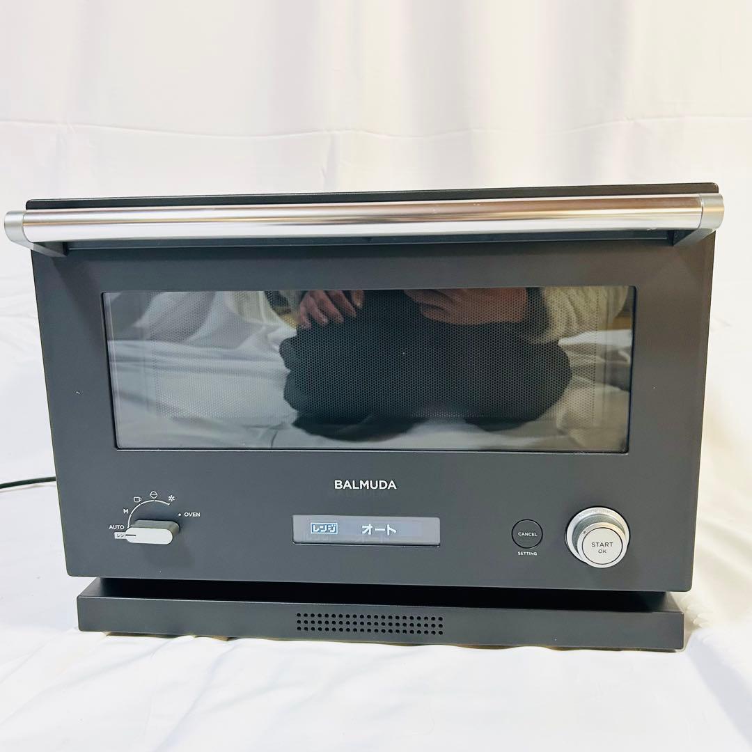 【美品】BALMUDA　バルミューダ　オーブンレンジK04A-BK