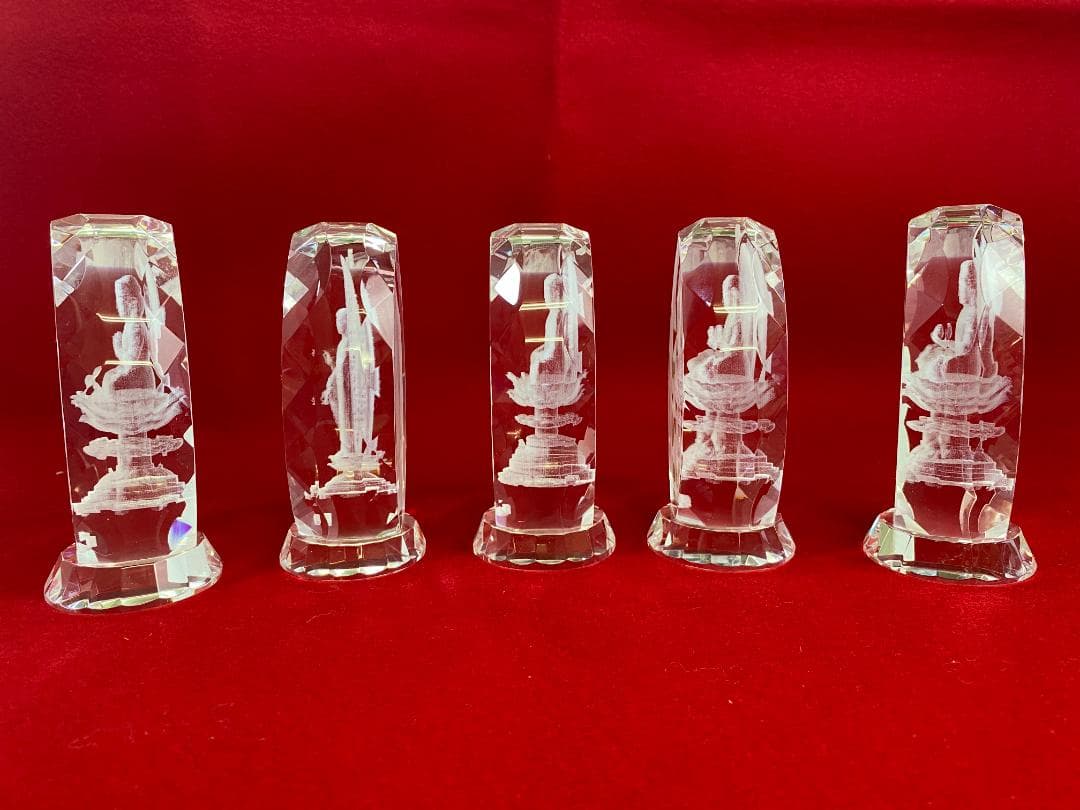 トップアート クリスタル 立体彫刻 十三仏 13点セット 作品解説書付 仏像