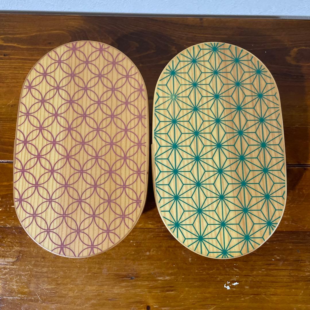 【新品・未使用】越前漆器 雅乃 麻の葉 日本の弁当箱 吉祥紋 縁起物 日本製