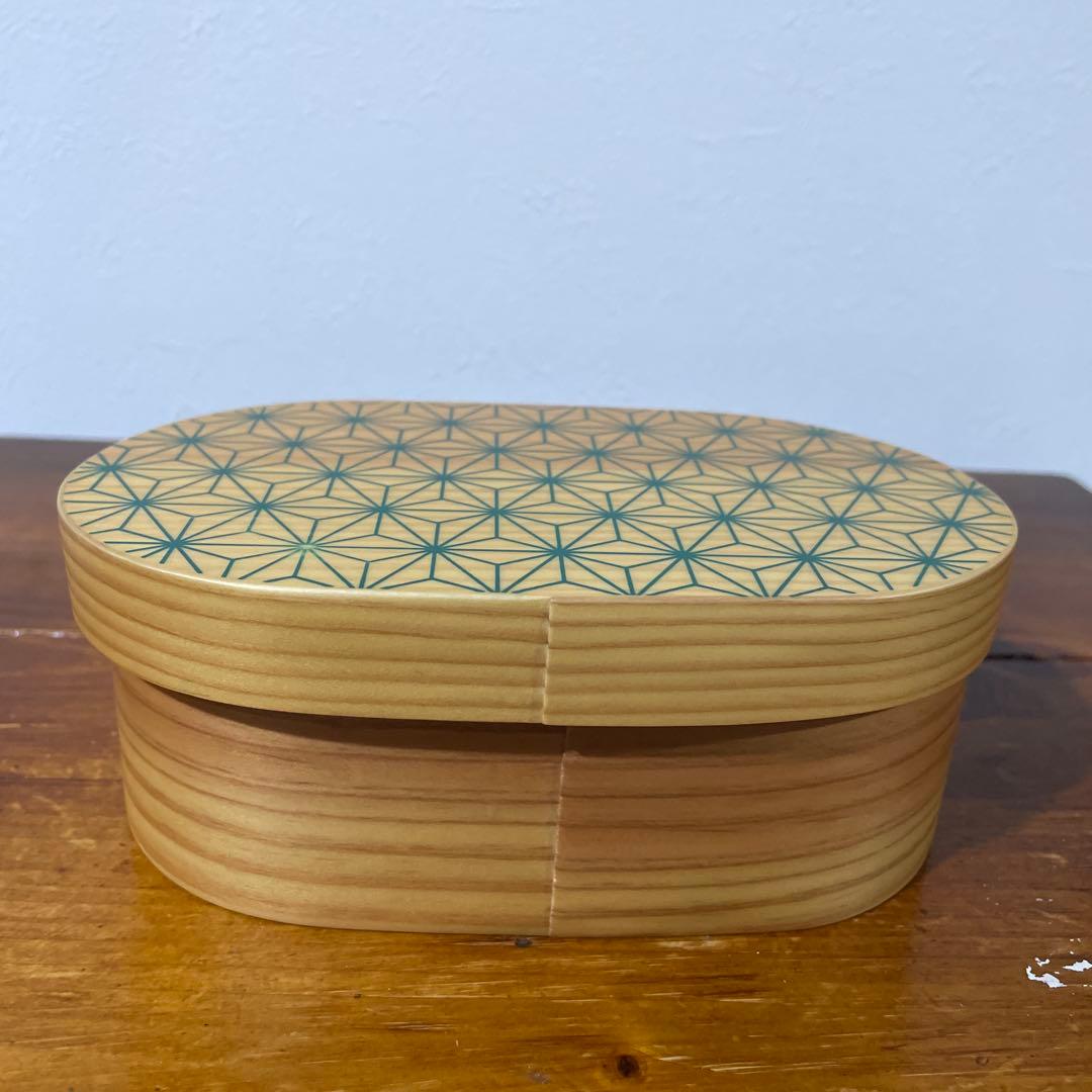 【新品・未使用】越前漆器 雅乃 麻の葉 日本の弁当箱 吉祥紋 縁起物 日本製