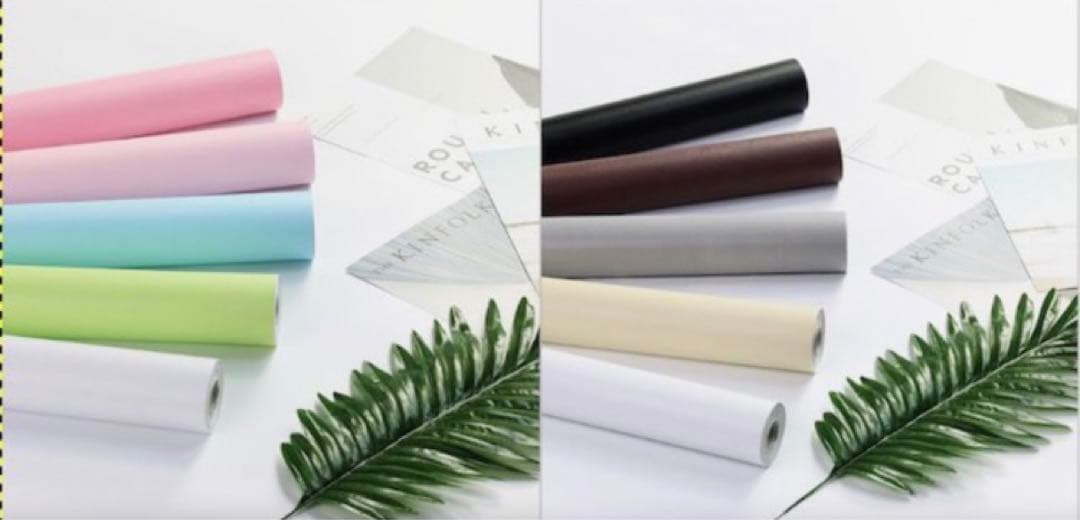 激安　大容量　壁紙　40m ステッカー　シール　リメイク　リフォーム　青　ブルー