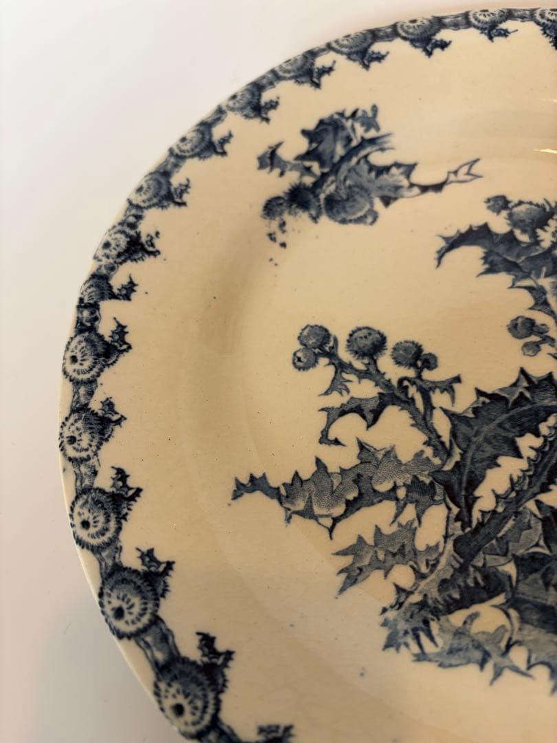 Gien ジアン アザミプレート フランスアンティーク　ディナープレート　平皿