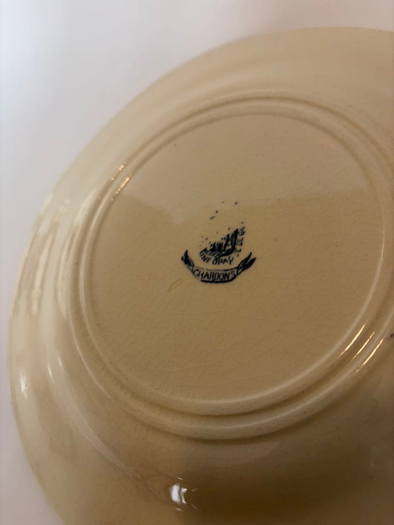 Gien ジアン アザミプレート フランスアンティーク　ディナープレート　平皿