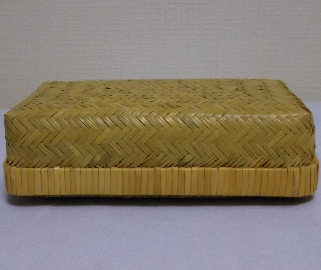 【鳥越すず竹細工】お弁当箱（二重編み）　岩手県二戸町鳥越　すず竹