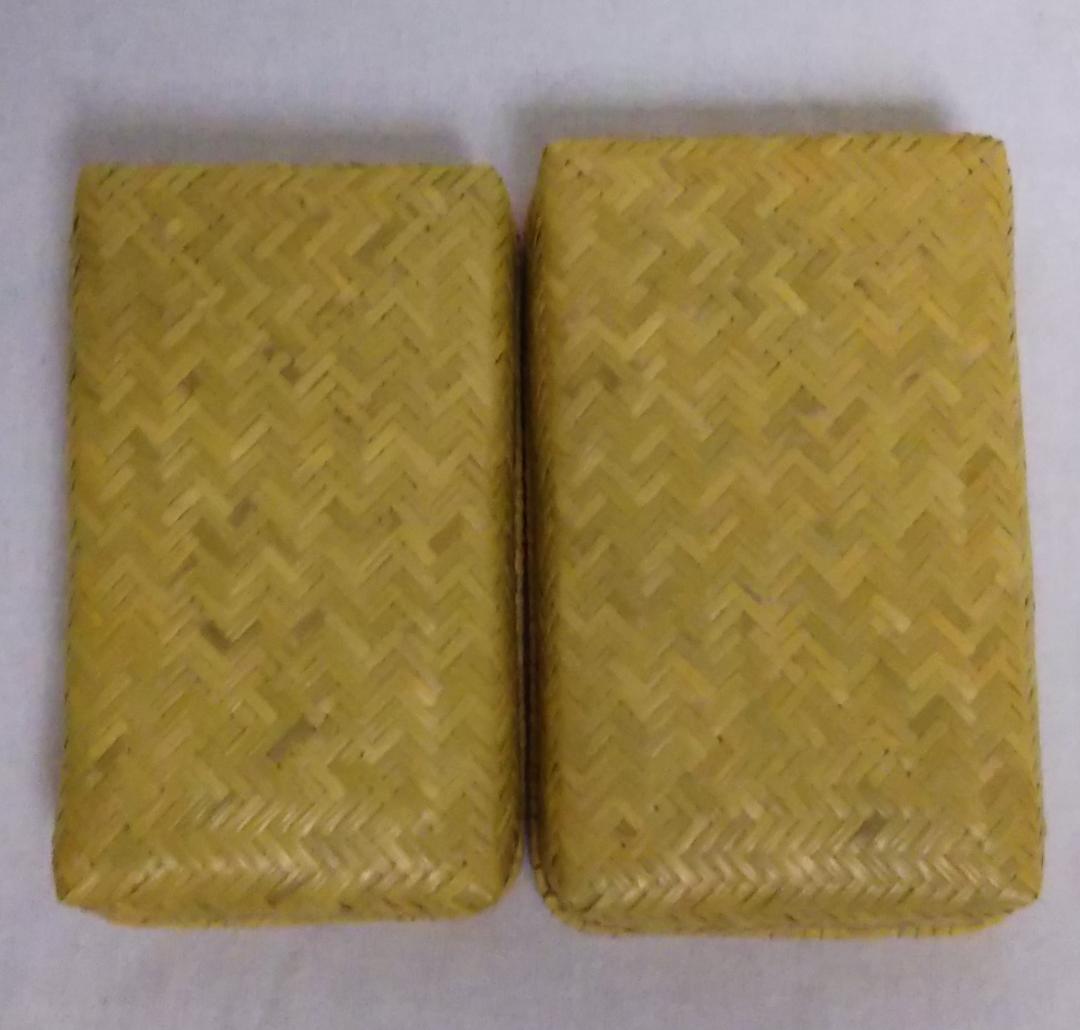 【鳥越すず竹細工】お弁当箱（二重編み）　岩手県二戸町鳥越　すず竹