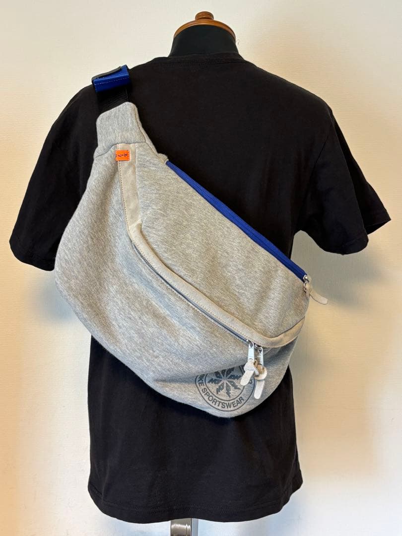 コラボ/ループウィラー/限定/NIKE/別注/ウエストバッグ/スウェット/グレー