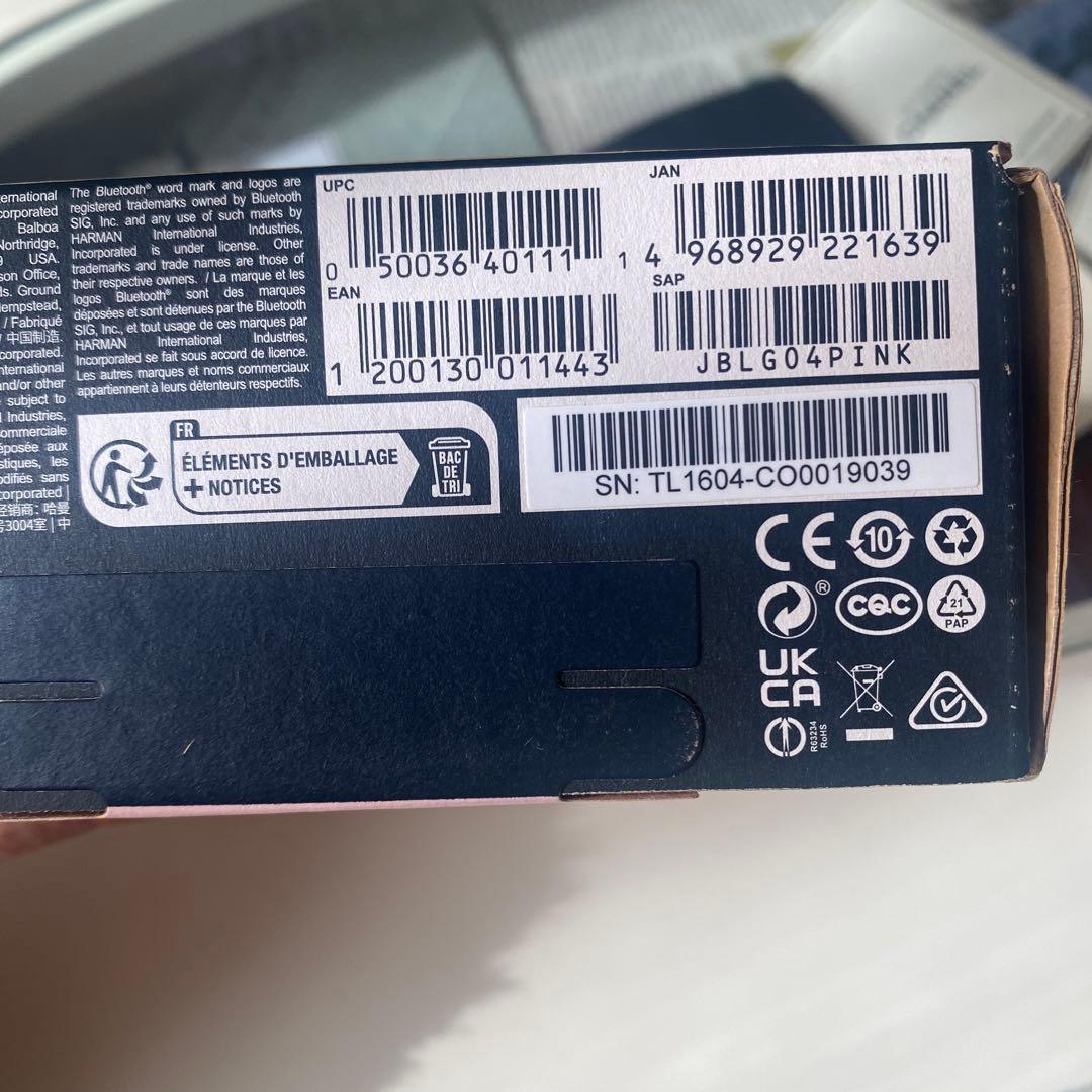 JBL GO4 ワイヤレススピーカー ピンク