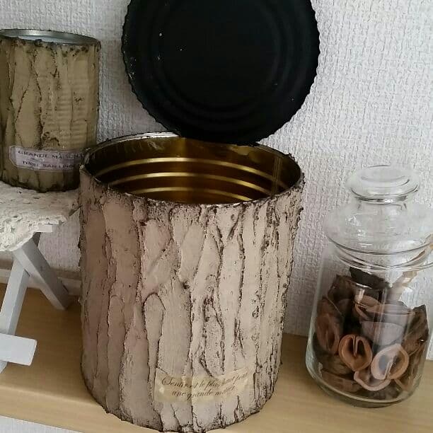 SOLD OUT m(__)m　木モチーフ　リメイク缶　3個セット