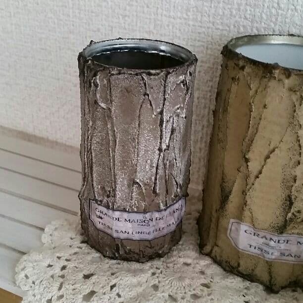 SOLD OUT m(__)m　木モチーフ　リメイク缶　3個セット