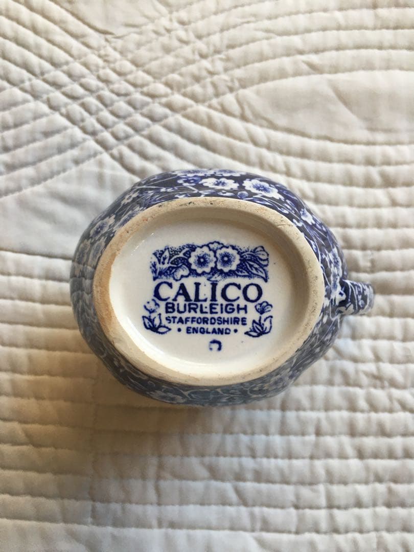 Burleighのブルーキャリコ　クリーマー