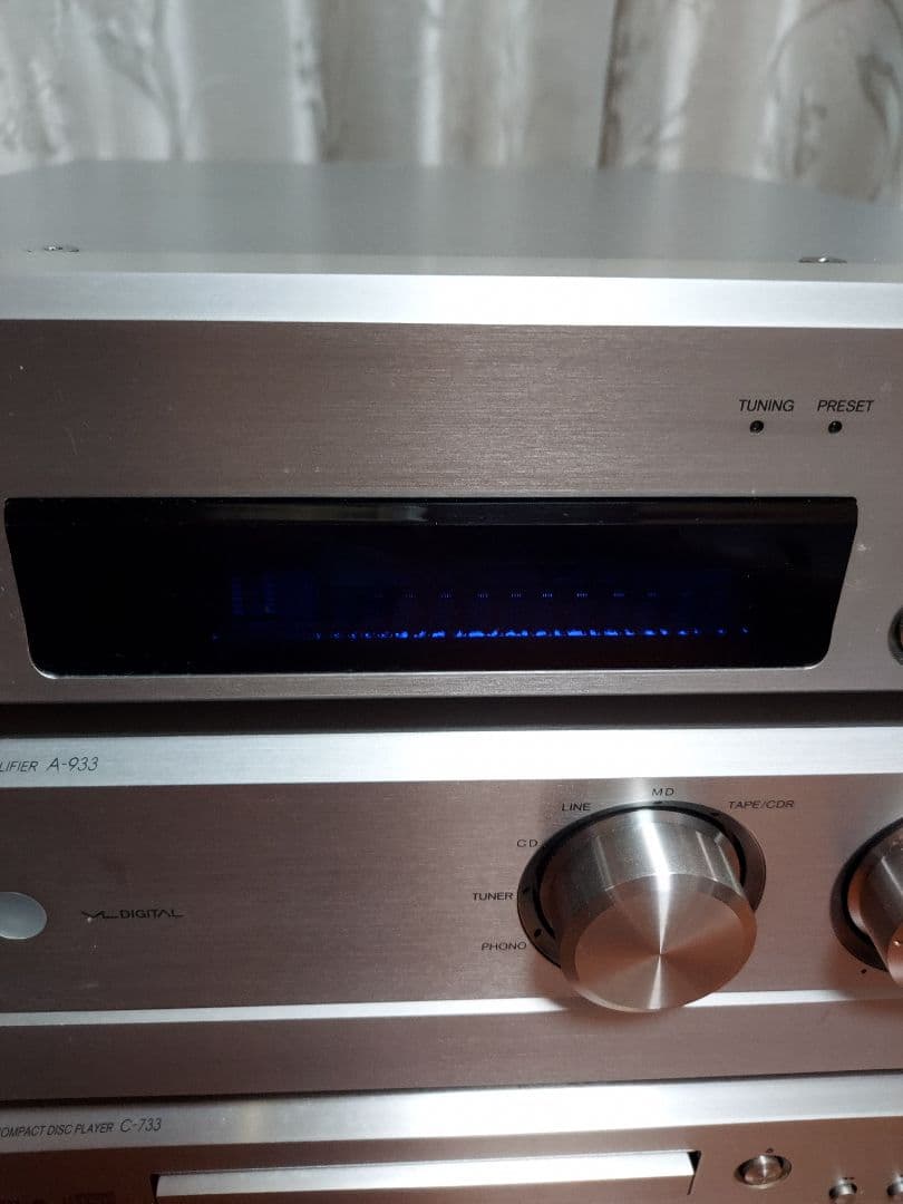 ONKYO　ミニコンポ　セット　シルバー　T-433 　A-933 　C-733