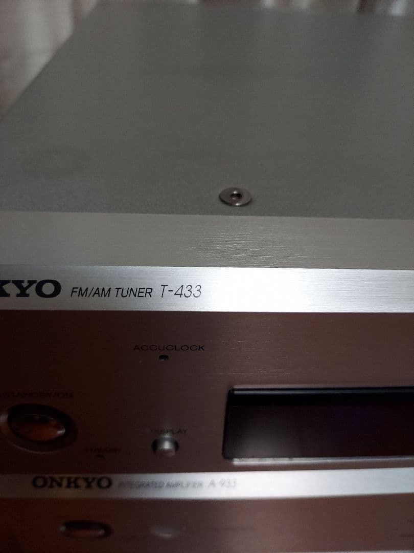 ONKYO　ミニコンポ　セット　シルバー　T-433 　A-933 　C-733