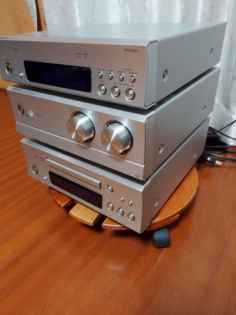 ONKYO　ミニコンポ　セット　シルバー　T-433 　A-933 　C-733