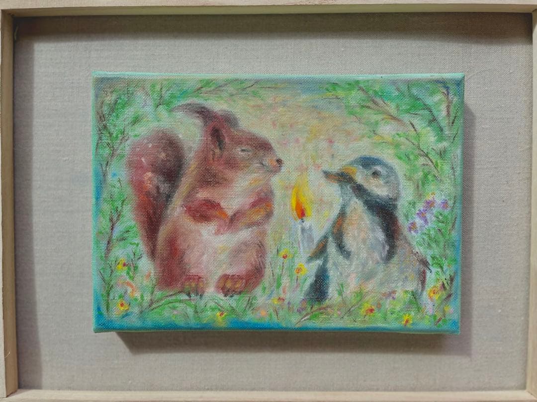 「ハッピーバースデー」②※原画※真作※直筆サイン入り※額無し