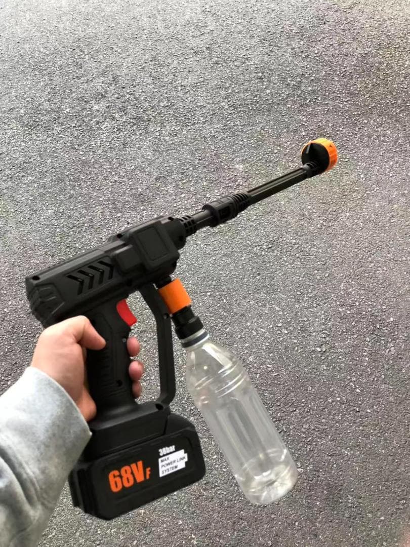 高圧洗浄機 コードレス 高性能6in1ノズル噴射距離10M充電式 バッテPMAM