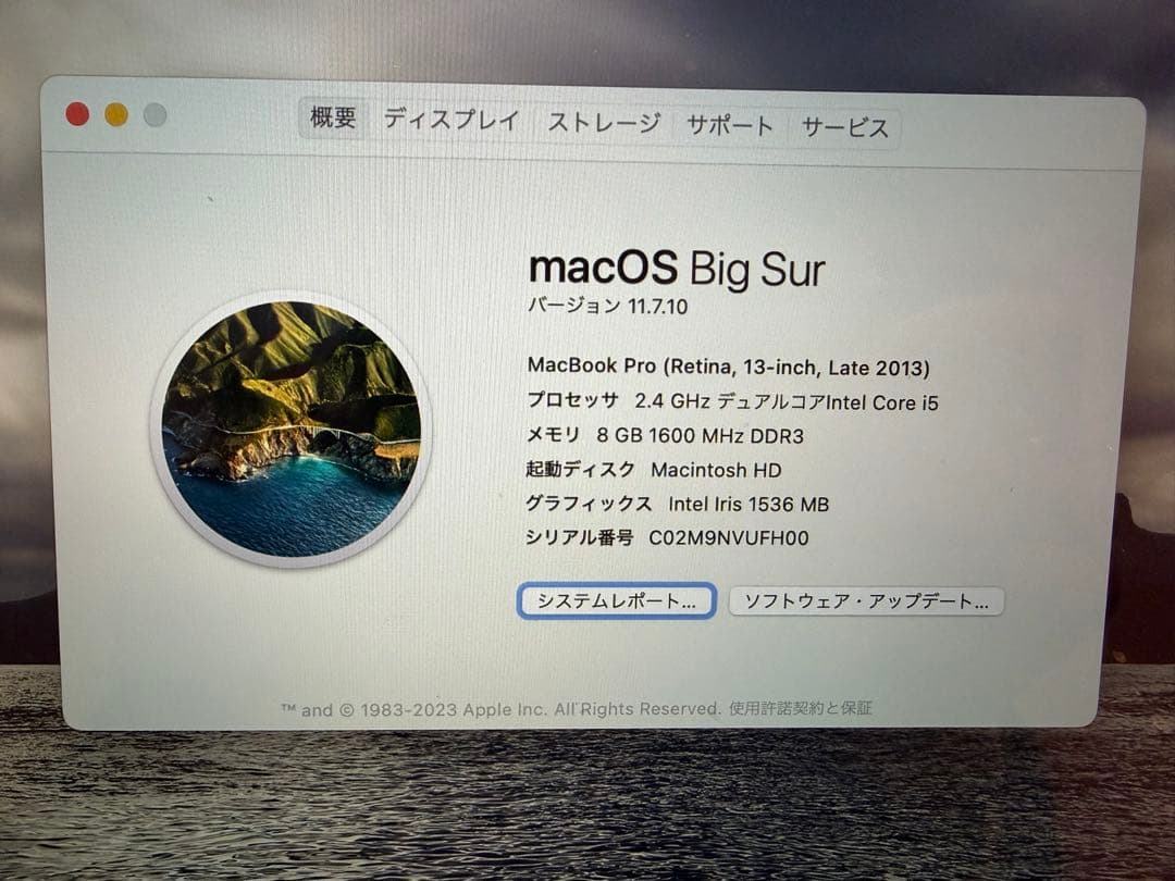 Apple MacBook Pro 2013Rate シルバー