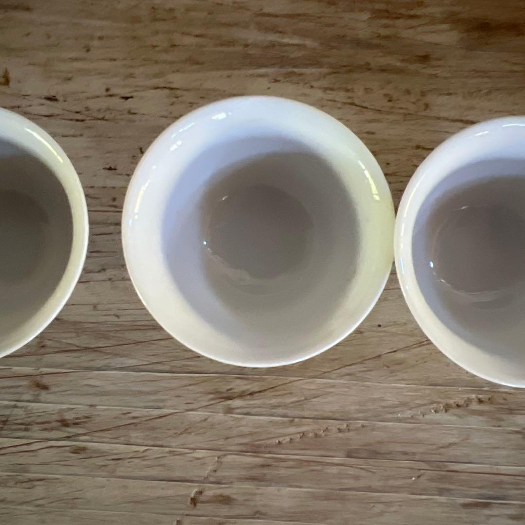 実家整理　古い白磁の煎茶碗　五客 a