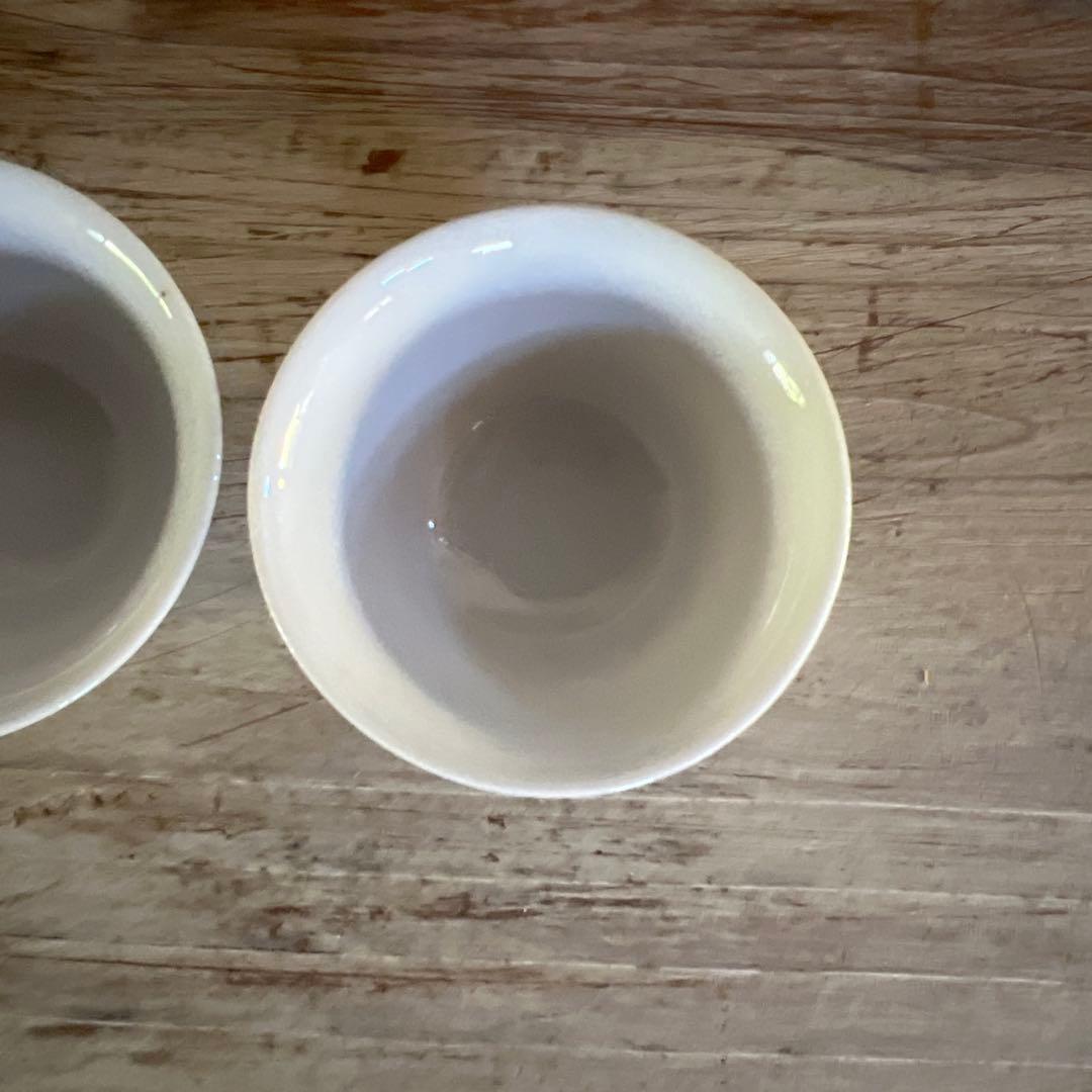 実家整理　古い白磁の煎茶碗　五客 a