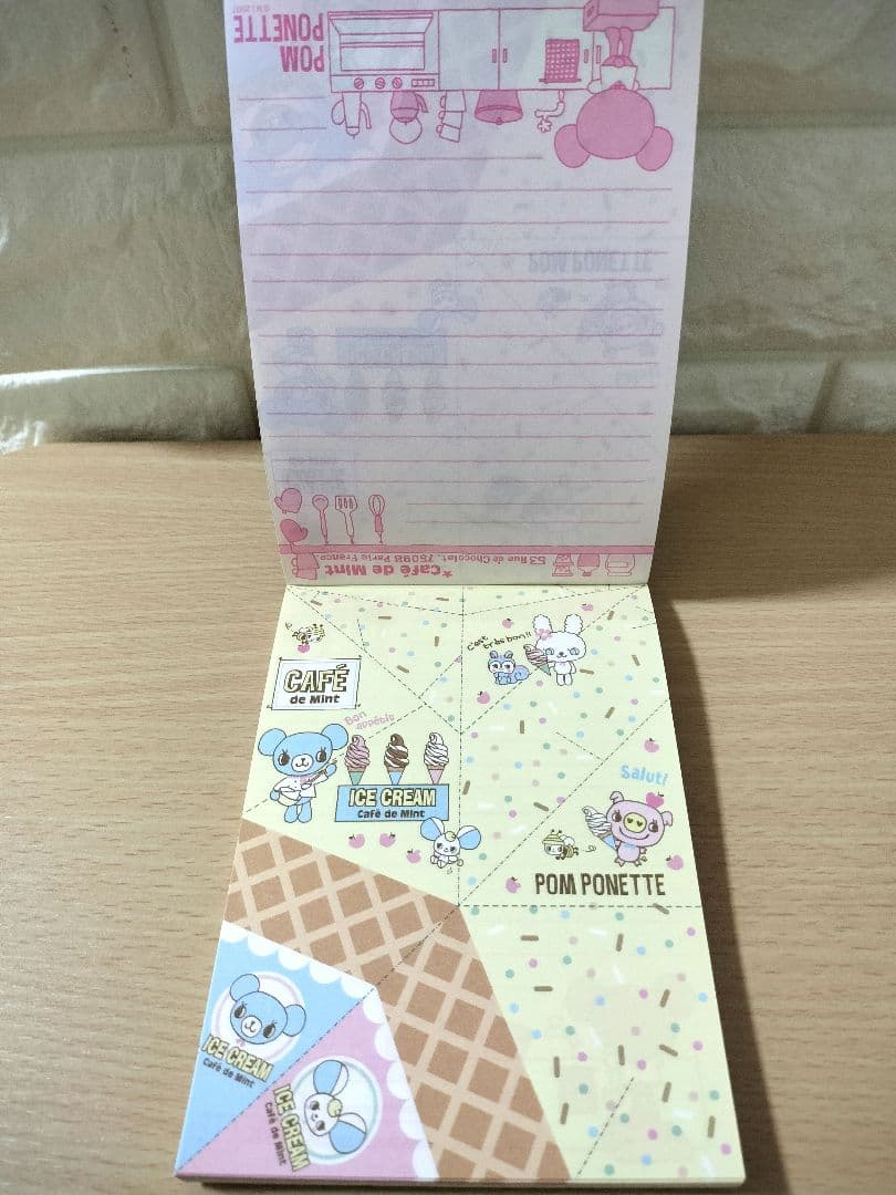 ☆当時物‼️ポンポネット遊べるメモ帳♥️ミントちゃんが折れる♥️在庫1点☆