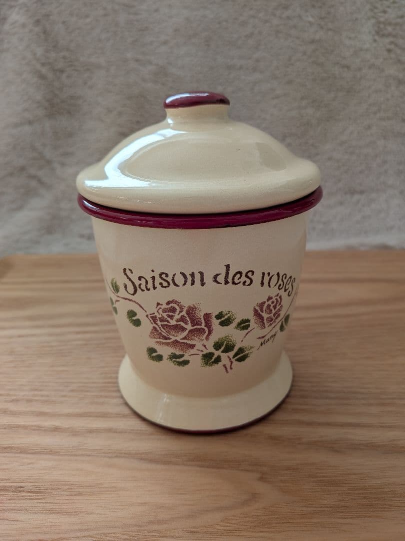 マニー　セゾンドローズ　ホーロー　キャニスター　4点セット