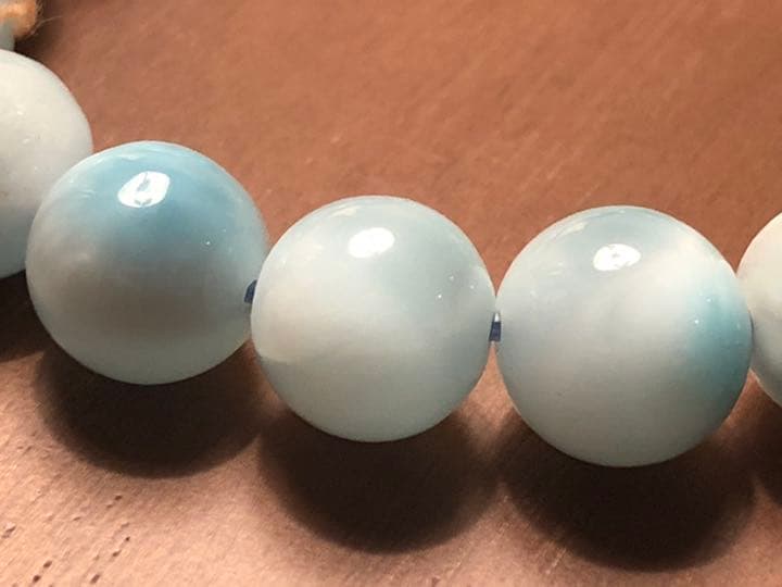 天然石 　パワーストーン8m ブレスレット　アイスラリマー　　セドナ 直輸入