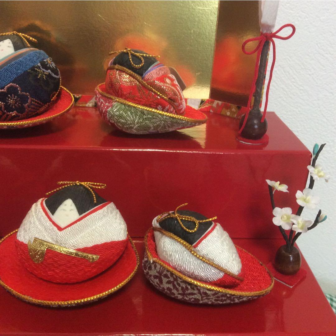 ちりめん貝雛 3段飾り