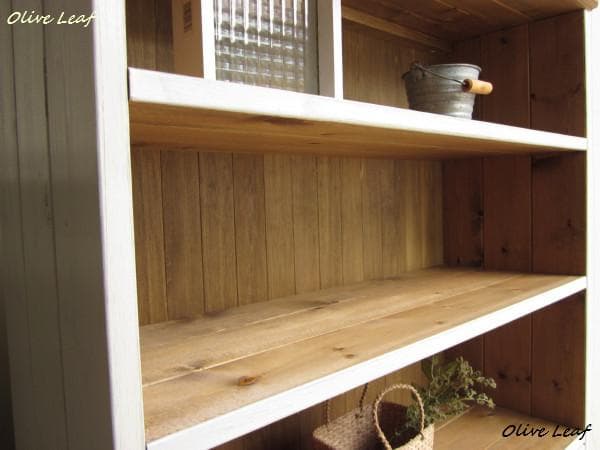 サイズ、デザインオーダー可！●２扉４段キャビネット●無垢シャビーブラウン受注製作